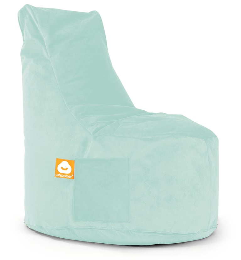 Nice Stoelvormige Zitzak Mintgroen Fluweel