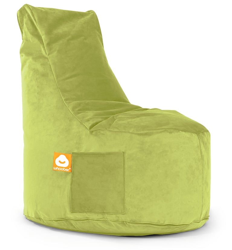 Nice Stoelvormige Zitzak Pistache Fluweel