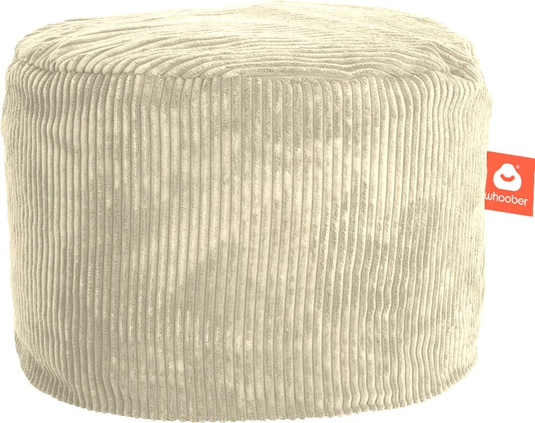 Rhodos Poef Zitzak Crème Ribcord
