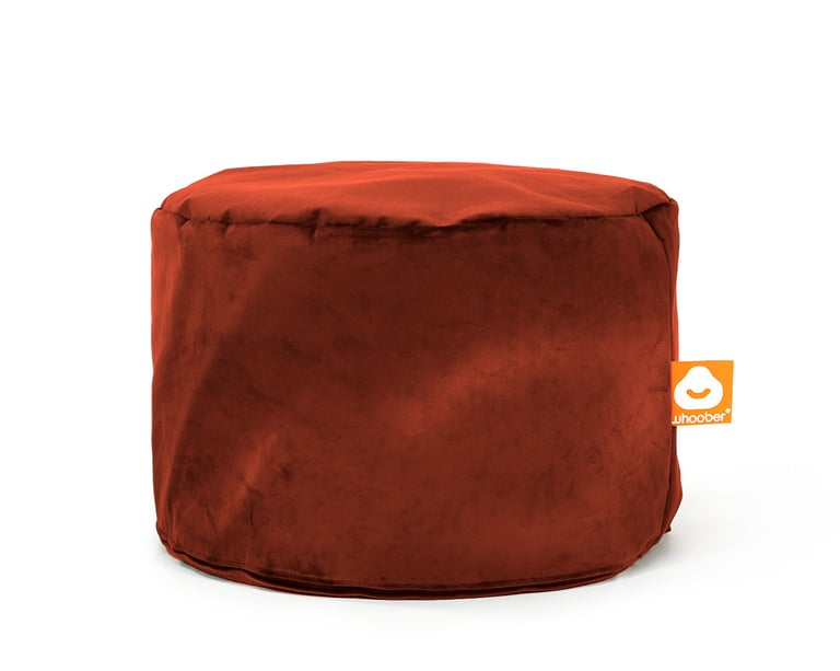 Rhodos Poef Zitzak Bordeauxrood Fluweel