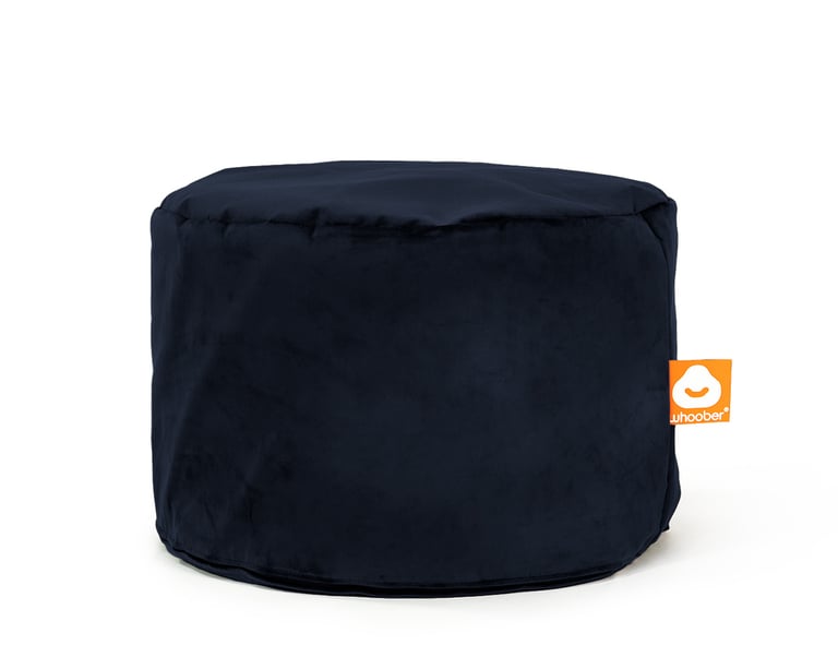 Rhodos Poef Zitzak Marineblauw Fluweel