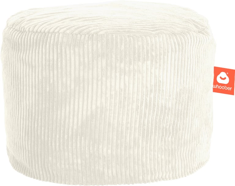 Rhodos Poef Zitzak Wit Ribcord