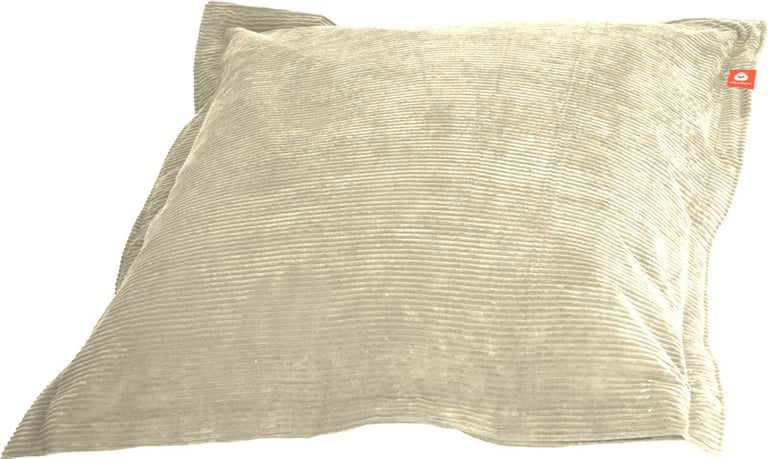 St.Tropez-XL Rechthoekige Zitzak Crème Ribcord