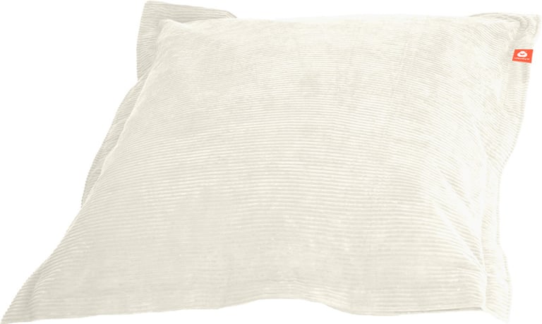 St.Tropez-XL Rechthoekige Zitzak Wit Ribcord