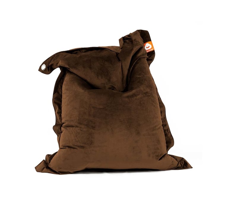 St.Tropez Rechthoekige Zitzak Taupe Fluweel