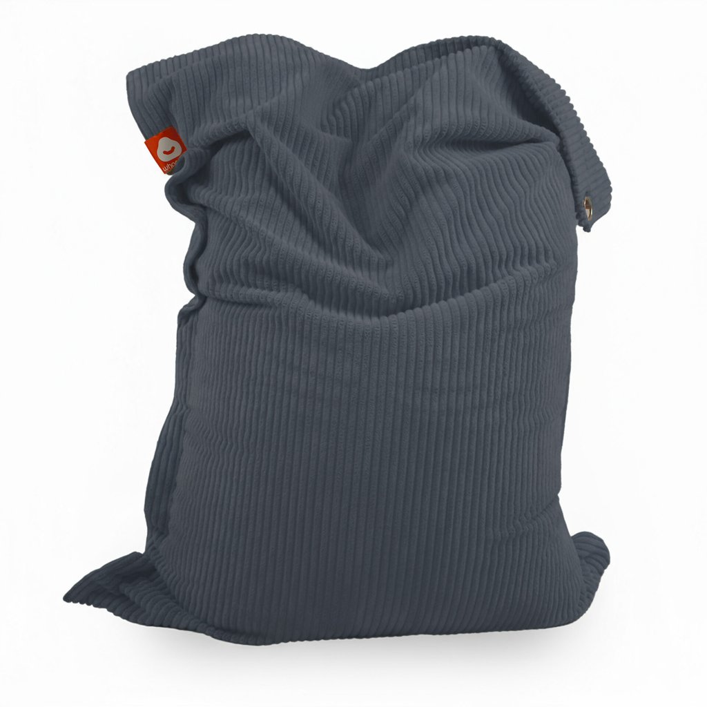 St. Tropez XL antrasiet ribfluweel rechthoekigezitzak