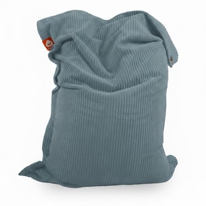 St. Tropez XL aqua blauw dik ribfluweel rechthoekigezitzak