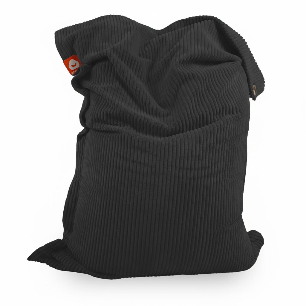 St. Tropez XL zwart dik ribfluweel rechthoekigezitzak