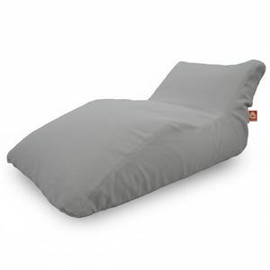 Bali XL lichtgrijs XL loungezitzak teddy stof whoober