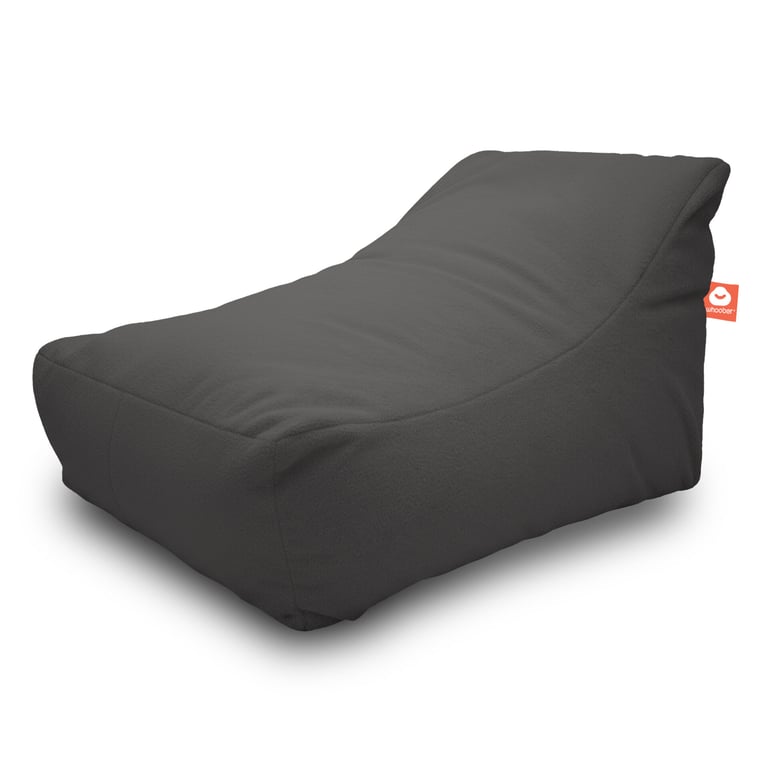 Bali Loungestoel Zitzak Antraciet Teddy