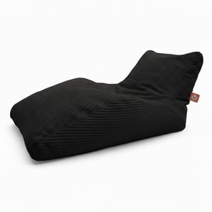 Bali XL zwart ribfluweel loungezitzak zijkant whoober zitzakken