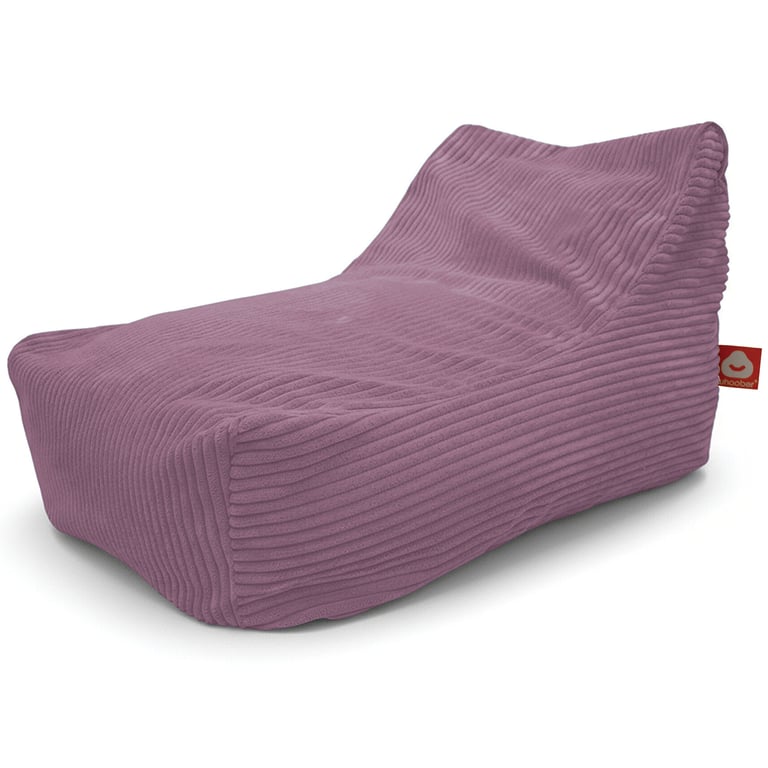 Bali Loungestoel Zitzak Paars Ribfluweel