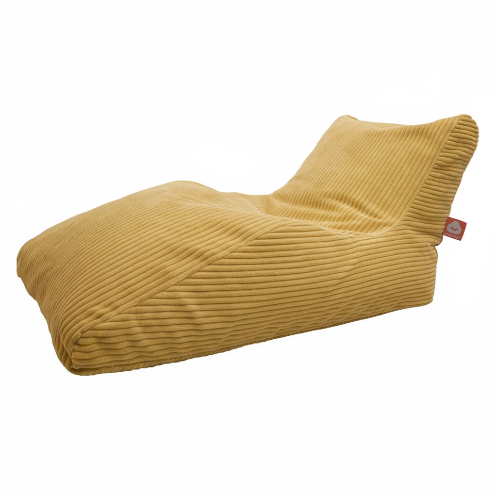 Bali XL geel ribfluweel loungezitzak