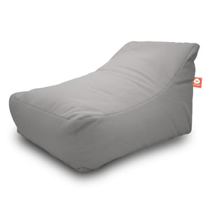 Bali lichtgrijs loungezitzak teddy stof