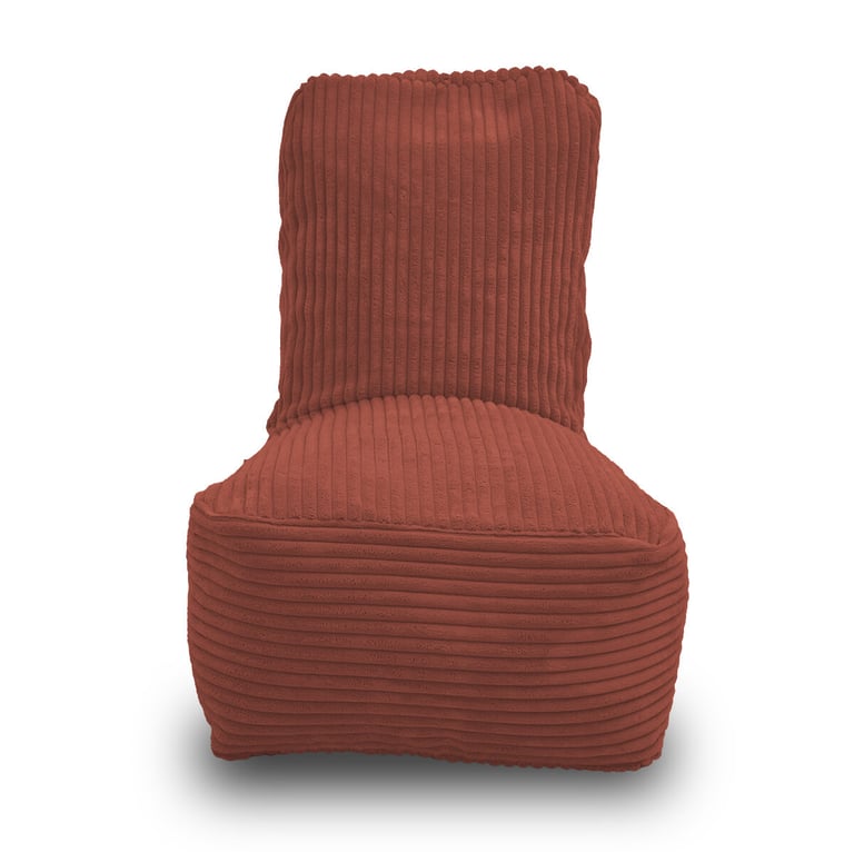 Fiji Kinder Zitzak Bordeaux-rood Ribfluweel