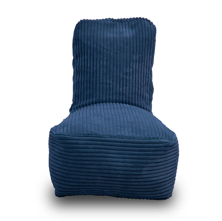 Fiji Kinder Zitzak Donkerblauw Ribfluweel