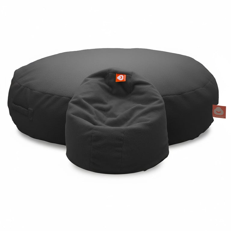 Ibiza Ronde Zitzak Antraciet Teddy