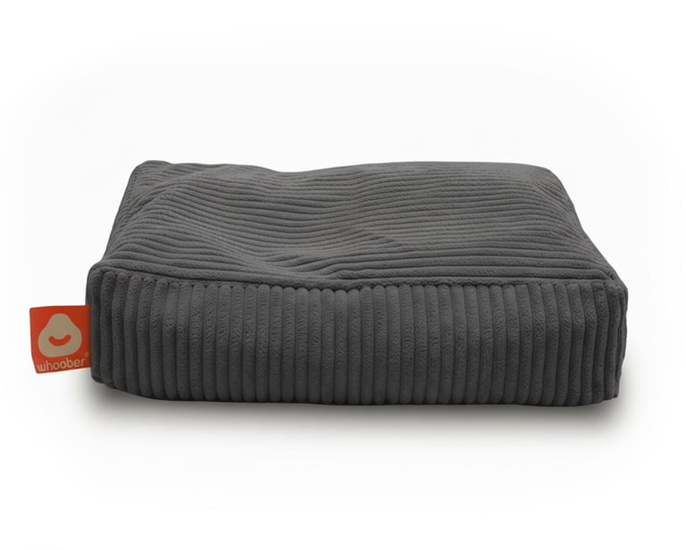 Malta Dieren Zitzak Antraciet Ribfluweel