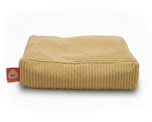 Malta gele dierenzitzak ribfluweel small. Luxe dierenkussen voor katten & honden: antislip, wasbaar en duurzame EPS-vulling.