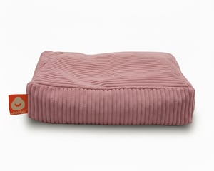 Malta roze dierenzitzak ribfluweel small. Luxe dierenkussen voor katten & honden: antislip, wasbaar en duurzame EPS-vulling.