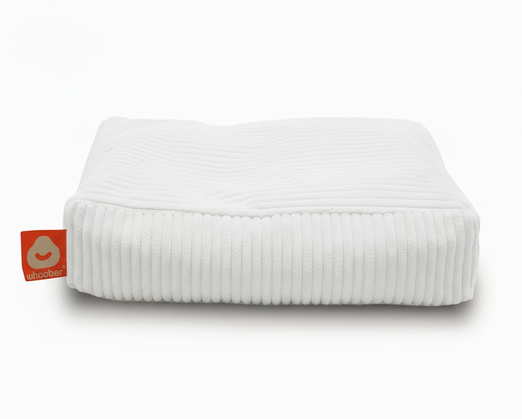 Malta witte dierenzitzak ribfluweel small. Luxe dierenkussen voor katten & honden: antislip, wasbaar en duurzame EPS-vulling.