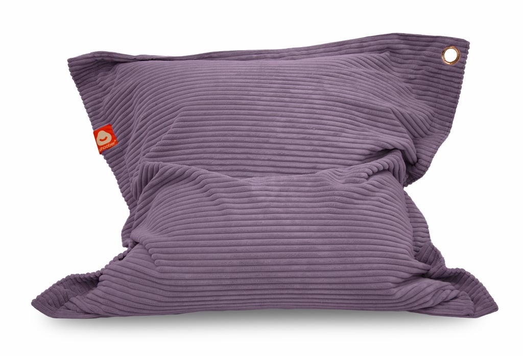 St. Tropez paarse rechthoekige zitzak dik ribfluweel - Large voorkant staand