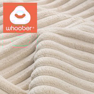 Crème dik ribfluweel stoelvormige zitzak