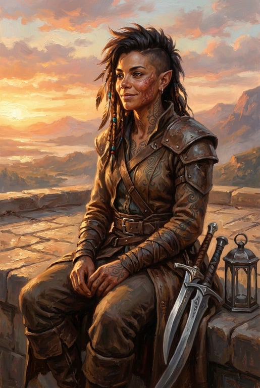 veyra-thornwake-commander-veyra-thornwake-resting-sunset