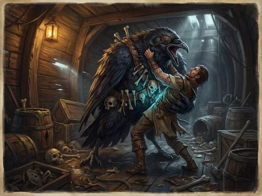 Man Raven Grapple