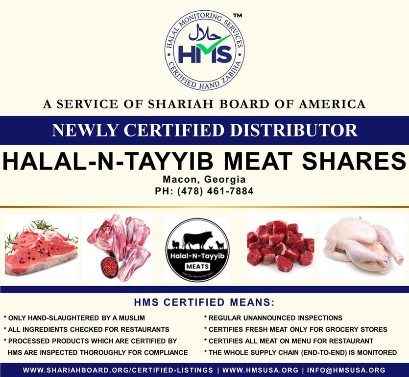 Halal-N-Tayyib Meat Shares, Macon (GA)