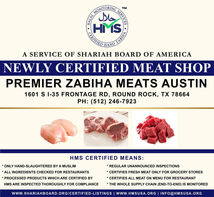 Premier Zabiha Meats Austin, Round Rock, (TX)