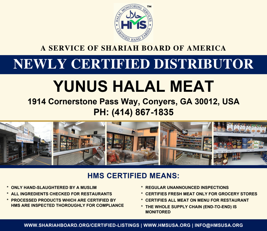 YUNUS HALAL MEAT-Certified