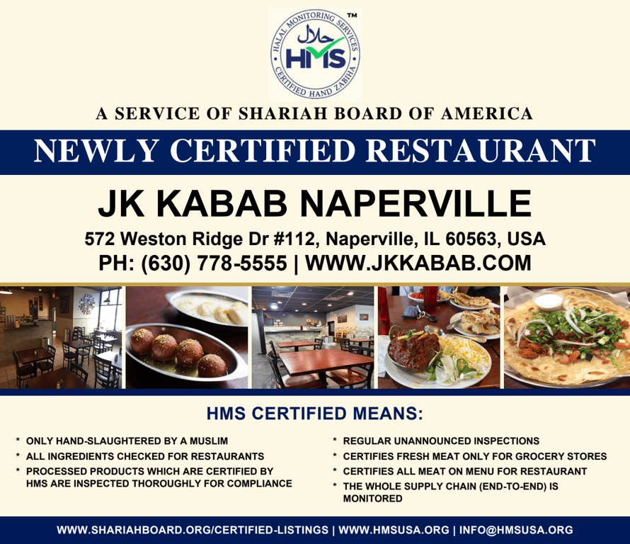 JK KABAB NAPERVILLE-Certified