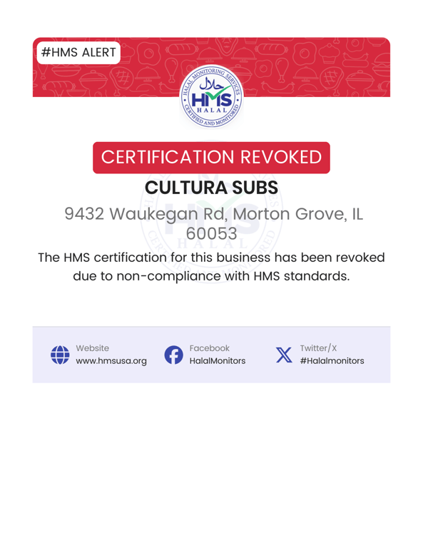 Cultura Subs-Revoked