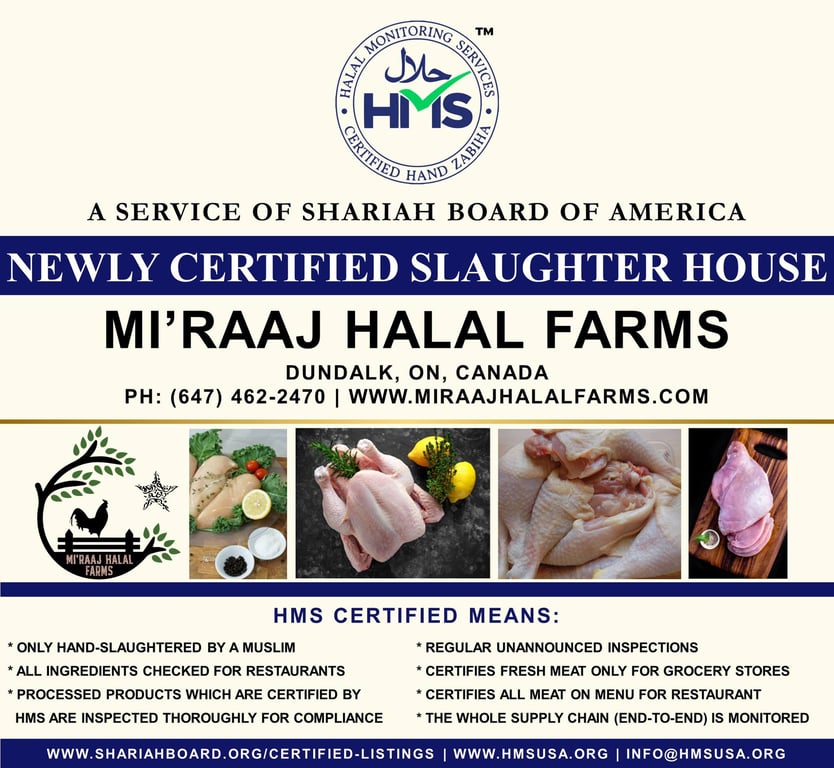 Mi'raaj Halal Farms (Dundalk, ON) Canada