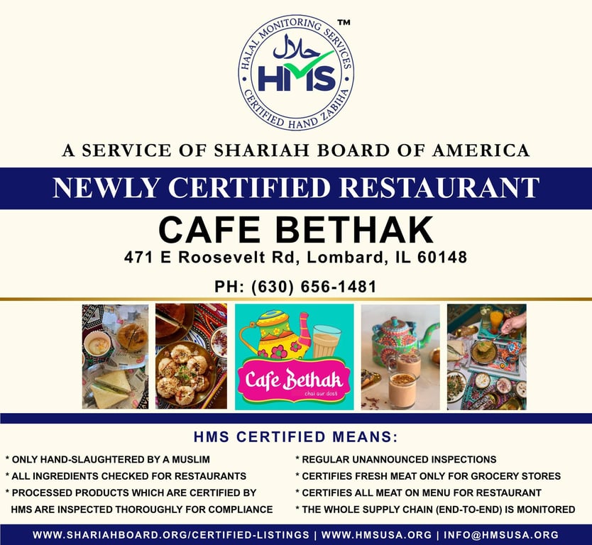 Cafe Bethak, Lombard, (IL)