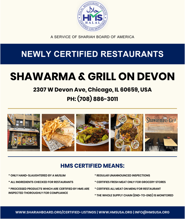 Shawarma & Grill On Devon-Certified