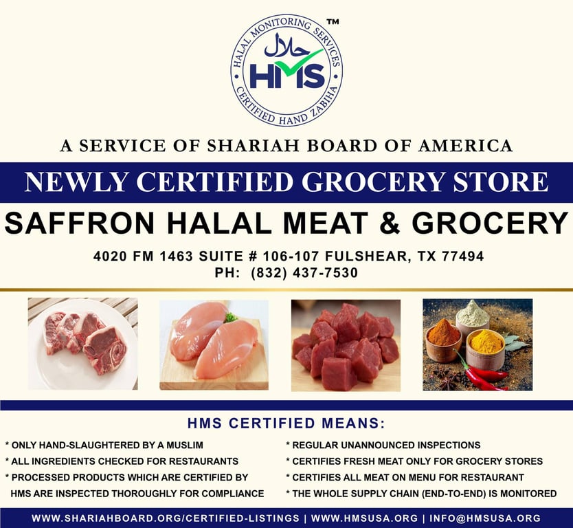 Saffron Halal Meat & Grocery, Fulshear, (TX)