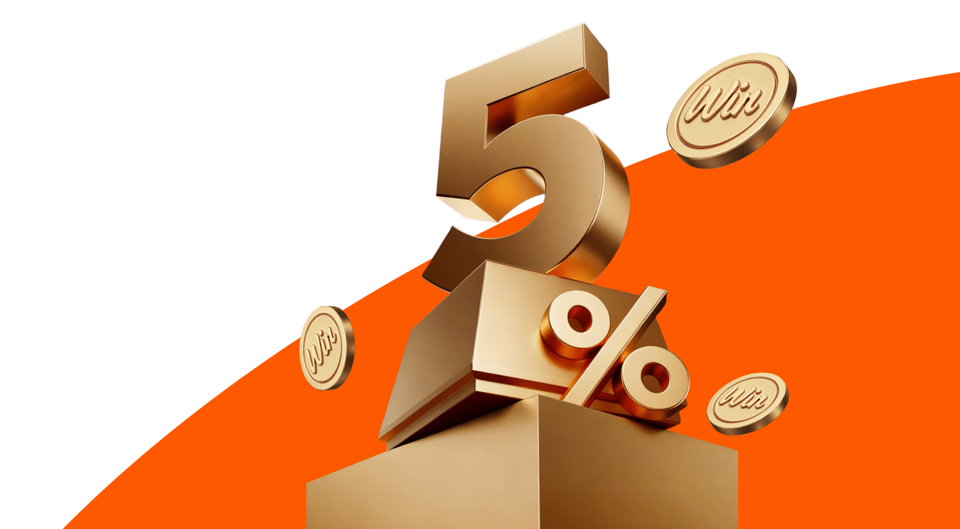 Get 5% instant bonus on every deposit
