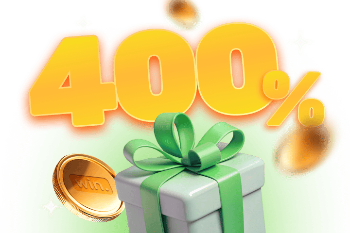 400% on your first deposits