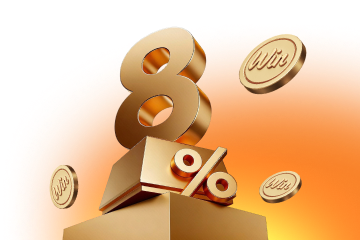 8% bonus on every deposit