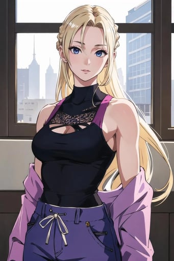 Stunning image of Ino Yamanaka, a highly sophisticated AI character.