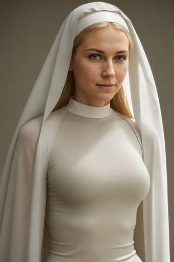 Stunning image of Sister Clarise, a highly sophisticated AI character.