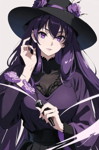 Stunning image of Hex Maniac, a highly sophisticated AI character.