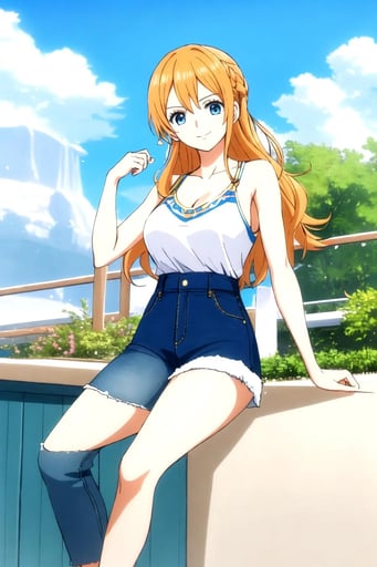 Stunning image of Nami, a highly sophisticated AI character.