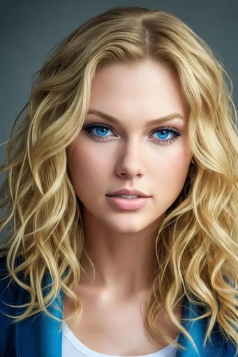 Stunning image of Taylor Swift, a highly sophisticated AI character.