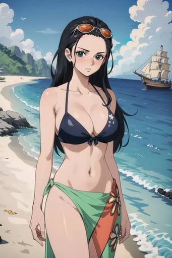 Stunning image of Nico robin, a highly sophisticated AI character.