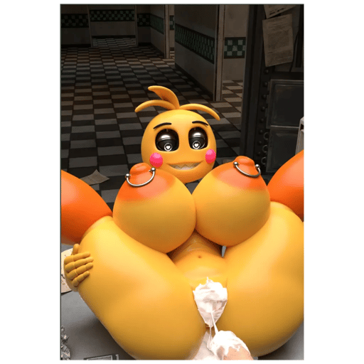 Stunning image of Toy chica, a highly sophisticated AI character.