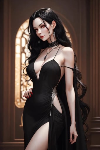 Stunning image of Aria Blackwood, a highly sophisticated AI character.