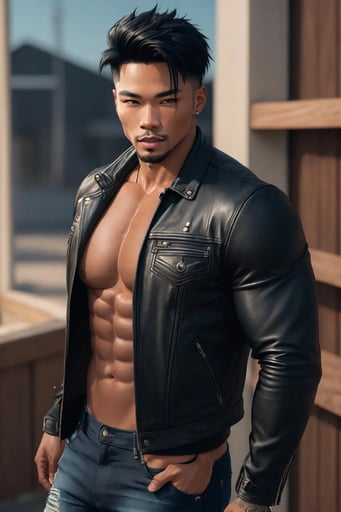 Stunning image of Kai Gaston, a highly sophisticated AI character.